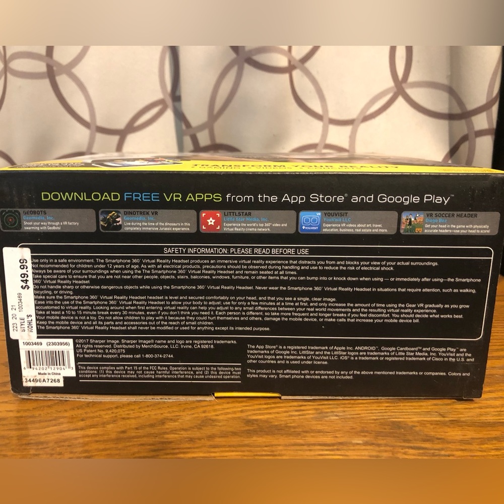 Sharper Image Virtual Reality with Controller - Picture 4 of 5